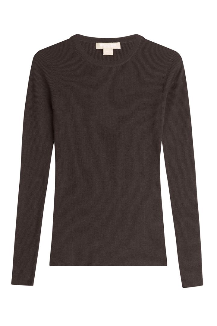 Michael Kors Collection Michael Kors Collection Ribbed Cashmere Pullover - Brown