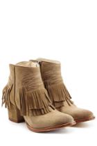 Zadig & Voltaire Zadig & Voltaire Fringed Suede Boots - Beige