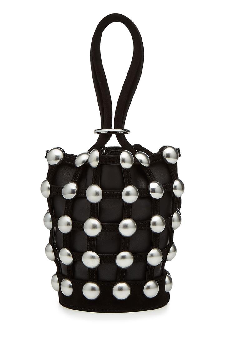 Alexander Wang Alexander Wang Embellished Leather Shoulder Bag