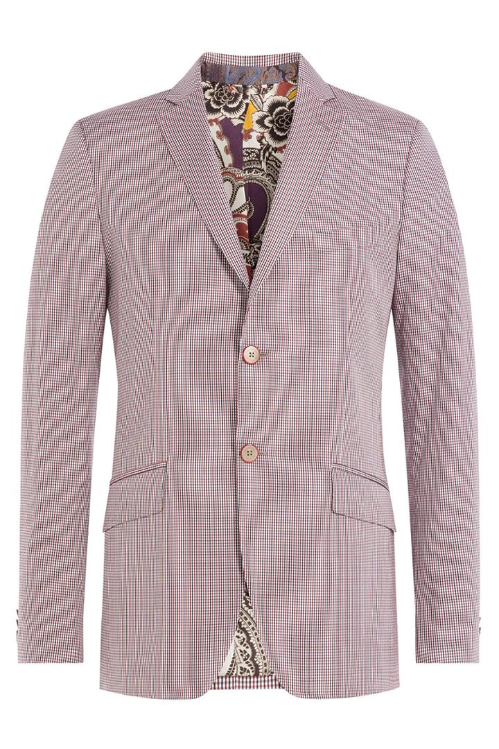 Etro Etro Checked Silk Blazer - Multicolor