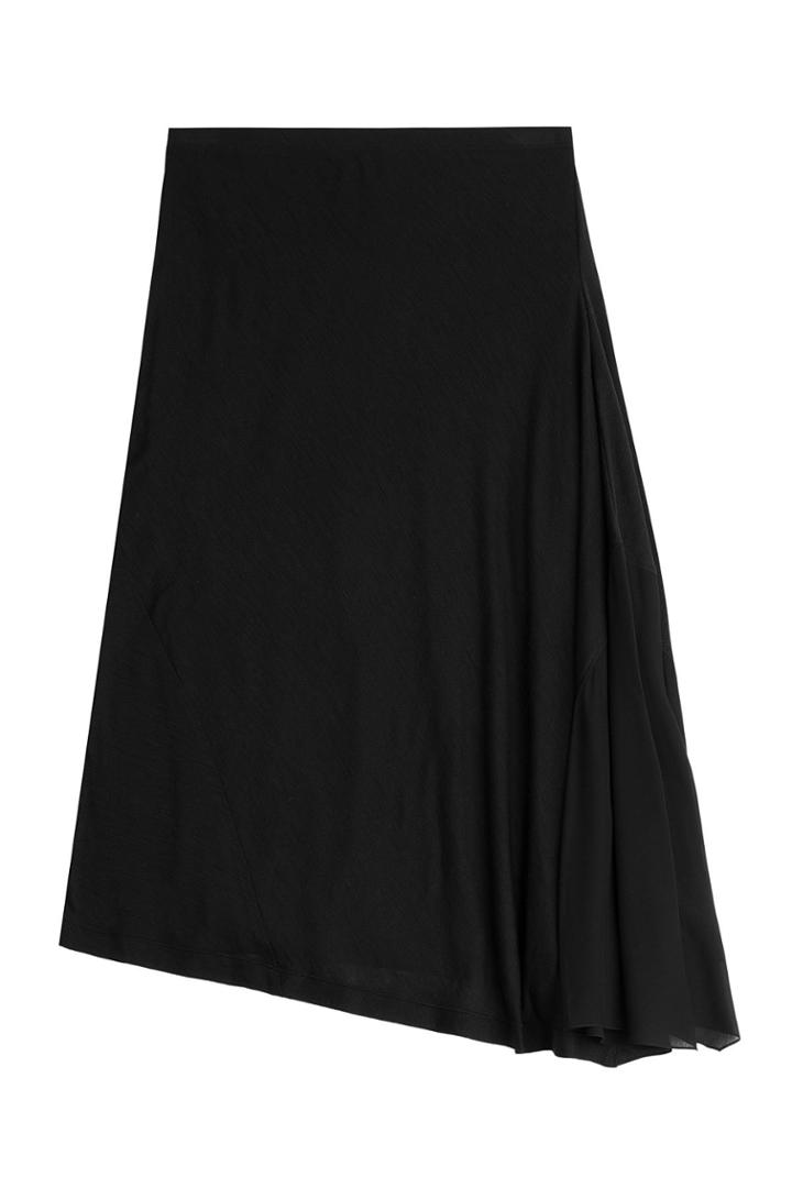 Donna Karan Donna Karan Flared Wool Midi-skirt