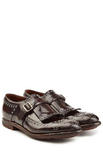 Churchs Churchs Embellished Leather Monk Shoes - Brown