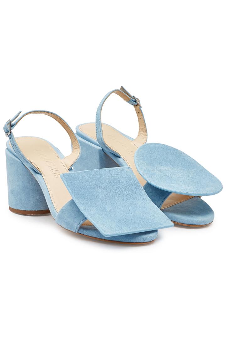 Jacquemus Jacquemus Suede Les Rond Carre Sandals