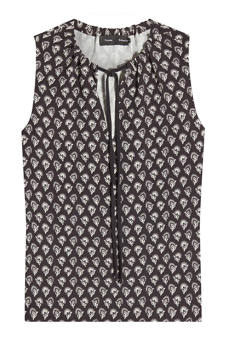 Proenza Schouler Proenza Schouler Printed Crepe Sleeveless Top