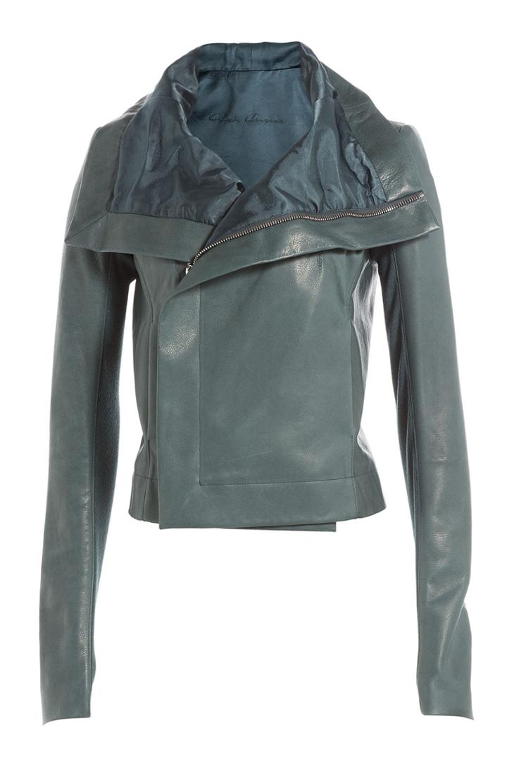 Rick Owens Rick Owens Asymmetric Leather Jacket - None