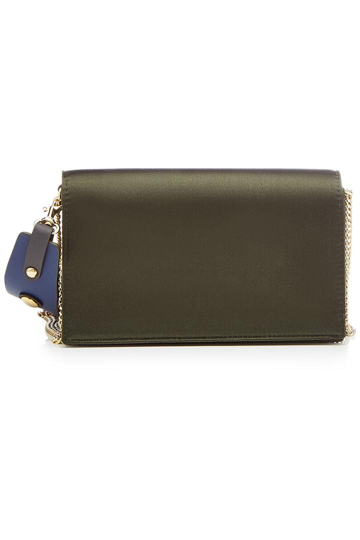 Diane Von Furstenberg Diane Von Furstenberg Soirée Satin Cross-body Bag With Leather