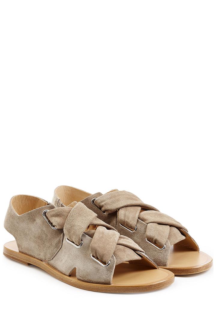 Rag & Bone Rag & Bone Stretch Suede Sandals - Grey