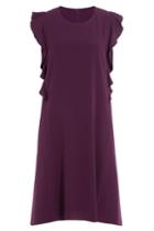 Carven Carven Dress With Ruffles - Purple