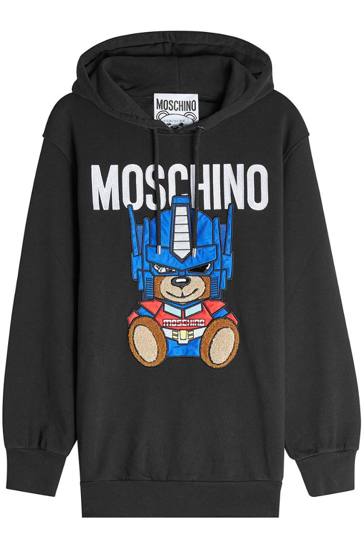 Moschino Moschino Embroidered Cotton Hoodie