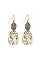 Alexis Bittar Alexis Bittar 10kt Gold Earrings With Pyrite And Crystals