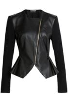 Roland Mouret Lycosa Perforated Leather Jacket
