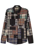 Valentino Valentino Patchwork Printed Cotton Shirt With Wool