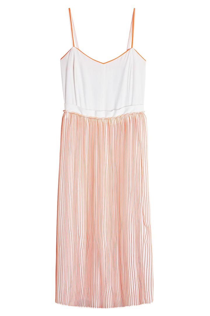 Victoria Victoria Beckham Victoria Victoria Beckham Pleated Silk Dress