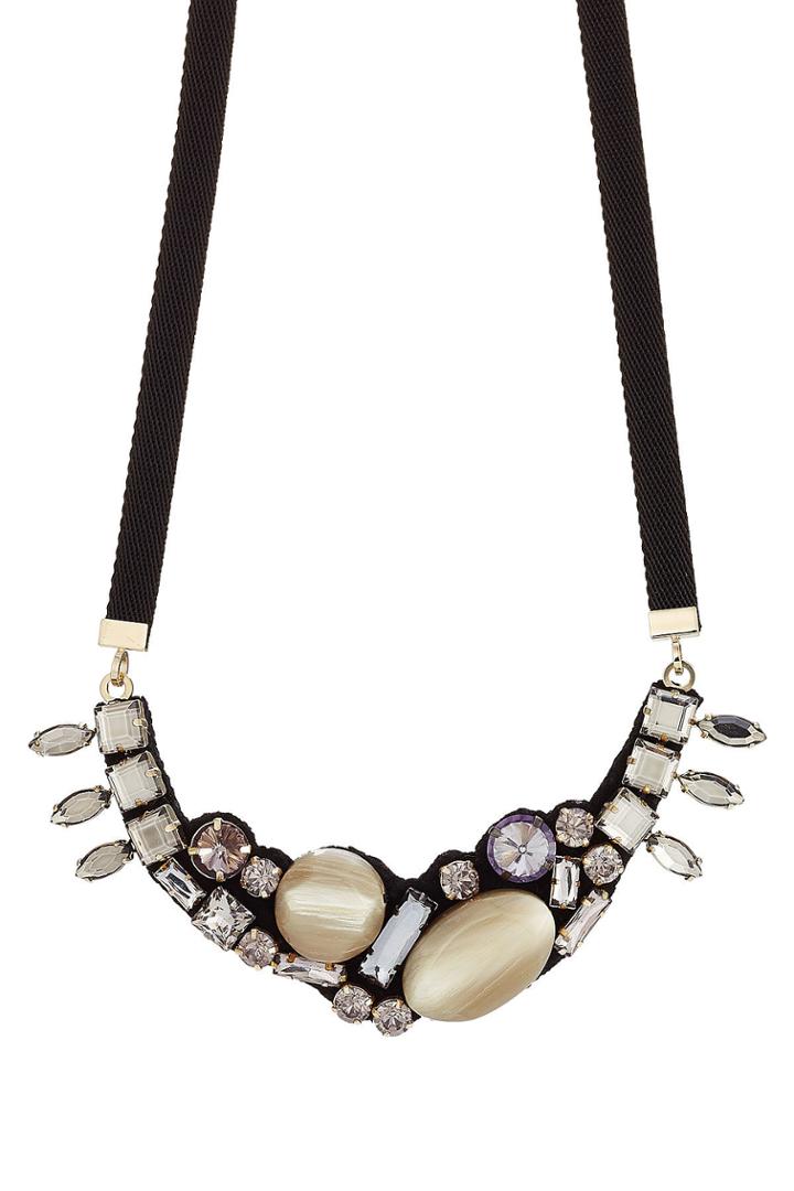 Marni Marni Crystal Embellished Necklace - Gold