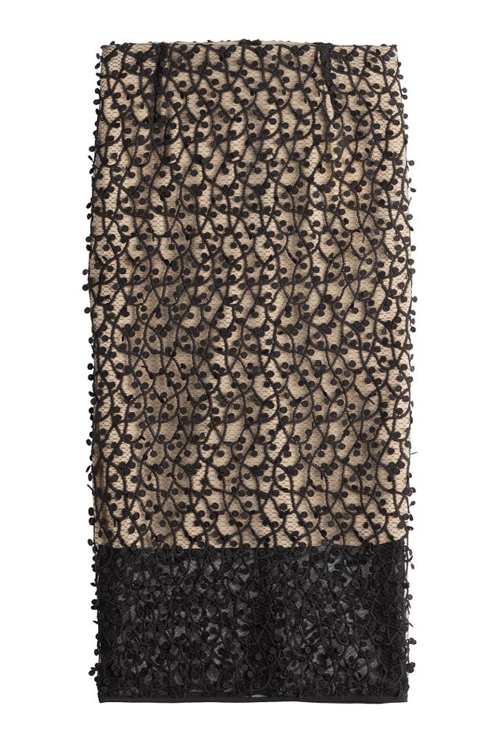 By Malene Birger By Malene Birger Textured Lace Pencil Skirt - Black
