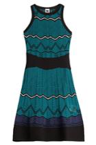 M Missoni M Missoni Crochet Knit Cotton Dress - Multicolor