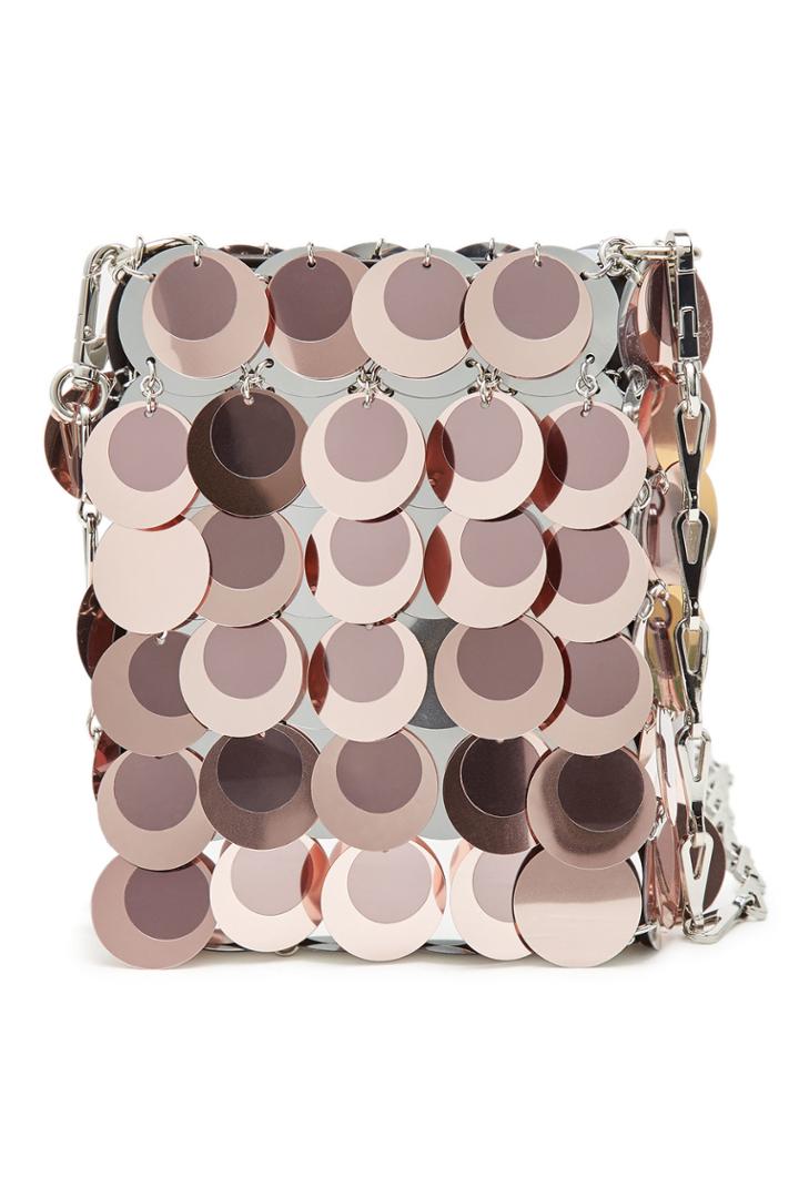 Paco Rabanne Paco Rabanne Sparkle Mini 1969 Leather Crossbody Bag With Sequins