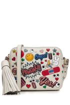 Anya Hindmarch Anya Hindmarch All Over Stickers Leather Crossbody Shoulder Bag - Multicolor
