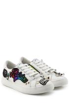 Marc Jacobs Marc Jacobs Canvas Sneakers With Patches And Embellishments