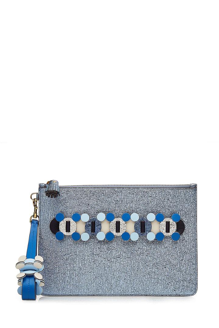 Anya Hindmarch Anya Hindmarch Metallic Leather Pouch