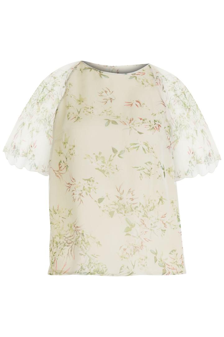 Giambattista Valli Giambattista Valli Chiffon Stampa Gelsomino Top - Multicolored