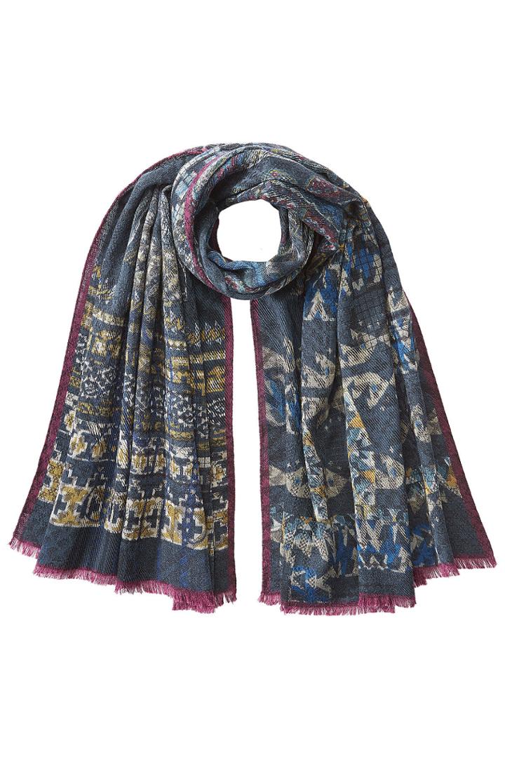 Etro Etro Printed Wool Scarf With Silk - None