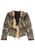 Donna Karan New York Donna Karan New York Tweed Jacket - Gold