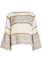See By Chloé See By Chloé Cotton And Wool Patchwork Top