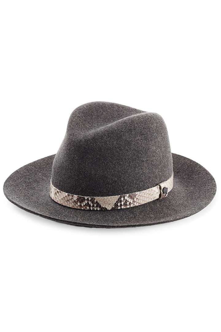 Rag & Bone Rag & Bone Wool Fedora - Grey