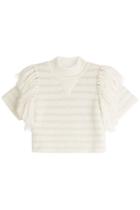 Sonia Rykiel Sonia Rykiel Cropped Top With Fringe - Beige