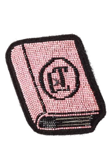 Olympia Le-tan Olympia Le-tan Beaded Book Patch - Pink