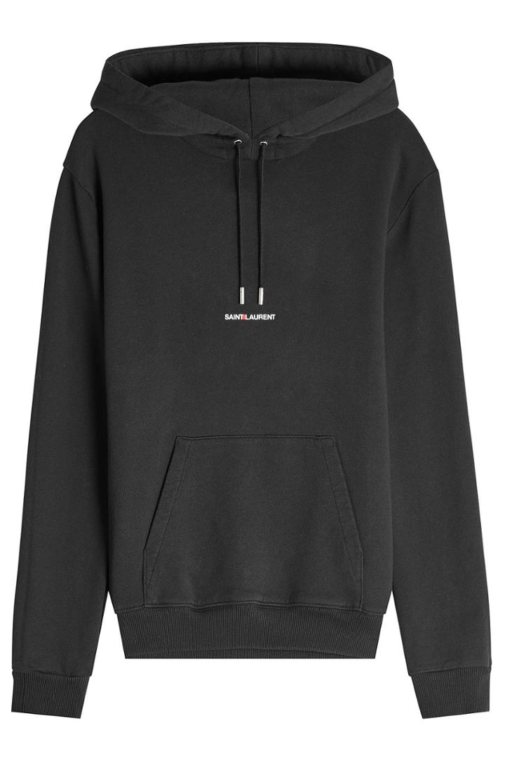 Saint Laurent Saint Laurent Logo Cotton Hoodie