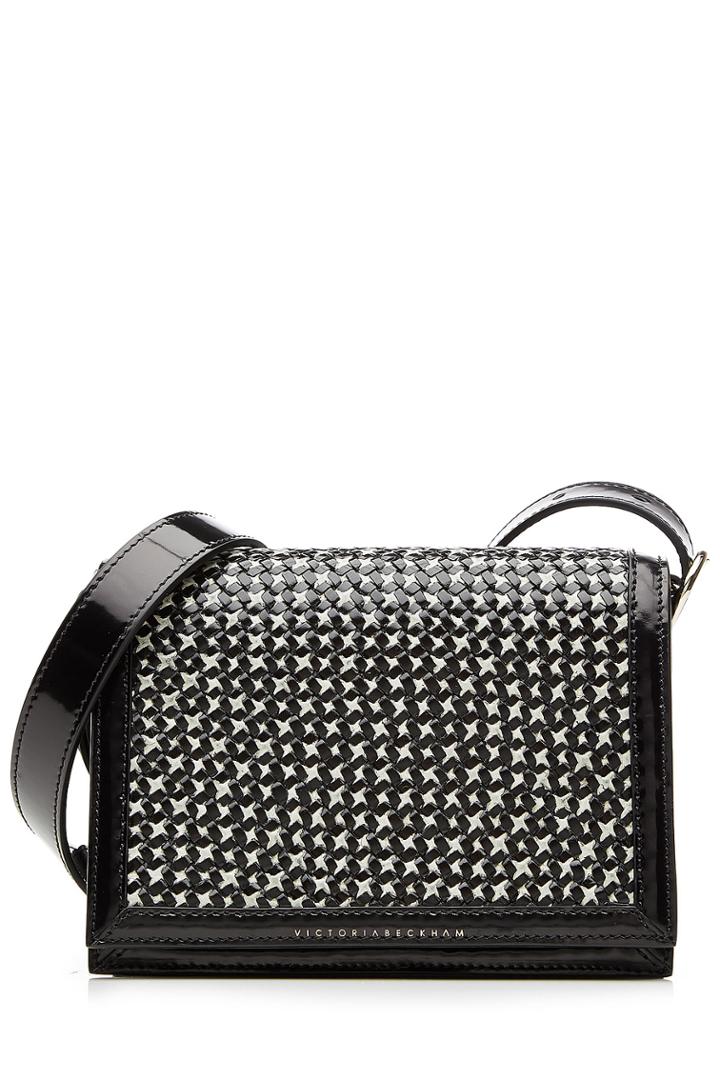 Victoria Beckham Victoria Beckham Woven Patent Leather Mini Shoulder Bag - Multicolor