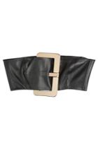 Moschino Moschino Leather Bandeau Top - Black