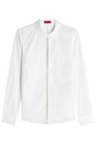Hugo Hugo Cotton Shirt With Embellishment - White