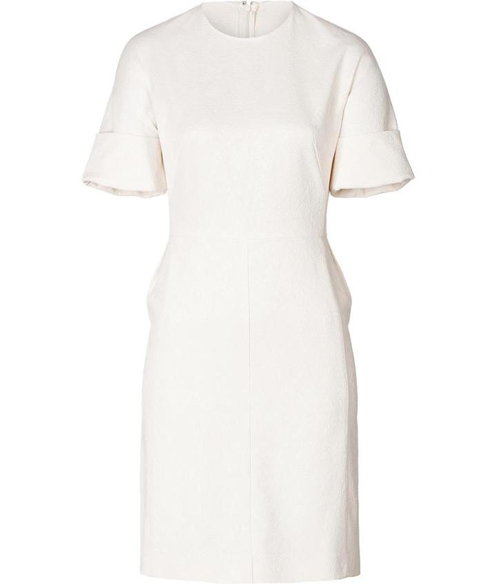 Derek Lam Embossed Short Sleeve Dress