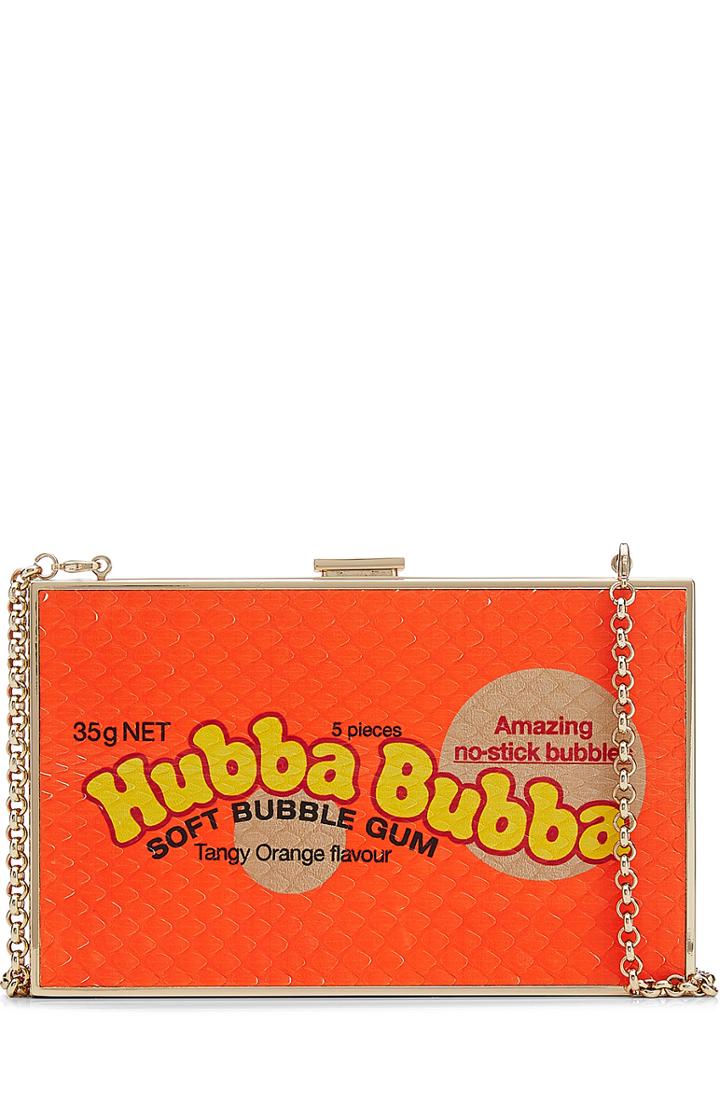 Anya Hindmarch Imperial Hubba Bubba Python Skin Clutch