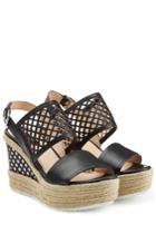 Steffen Schraut Steffen Schraut Leather Wedges With Cut-out Detail - Black