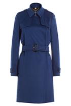 Burberry London Burberry London Tempsford Wool Trench Coat With Cashmere - Blue