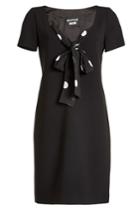 Boutique Moschino Boutique Moschino Fitted Dress With Printed Tie