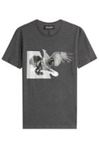 Neil Barrett Neil Barrett Printed Cotton T-shirt - Grey