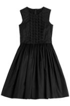 Ermanno Scervino Ermanno Scervino Embroidered Cotton Dress - Black