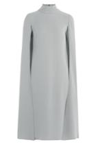 Valentino Valentino Silk Cape Dress - Grey