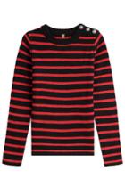 True Religion True Religion Wool Pullover With Embossed Buttons - Stripes