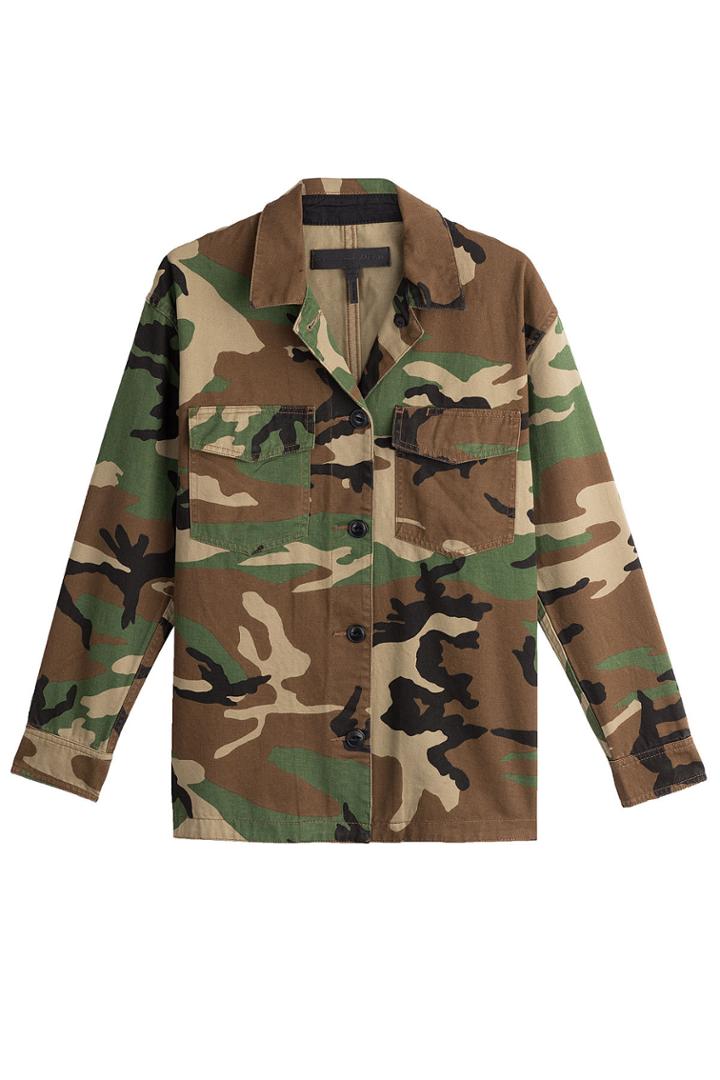 Rag & Bone Rag & Bone Cotton Camouflage Jacket - Multicolored
