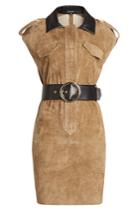 Jitrois Jitrois Belted Suede Dress