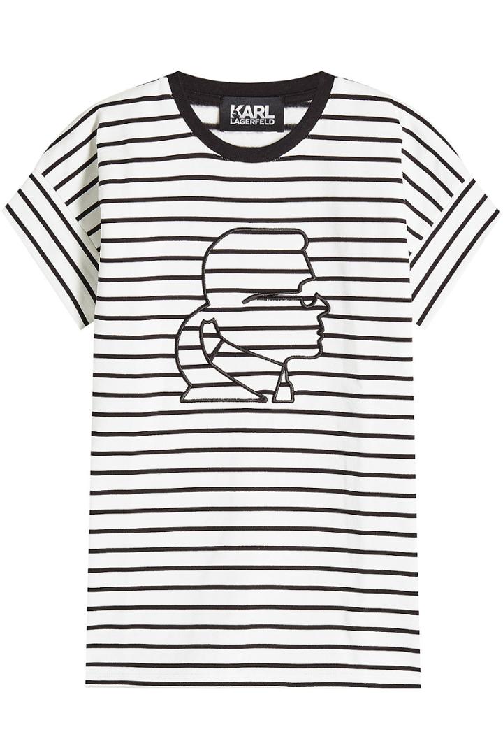 Karl Lagerfeld Karl Lagerfeld Karl Head Cotton T-shirt