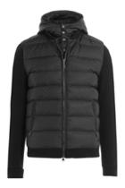 Woolrich Woolrich Puffer Coat With Contrast Sleeves - Black