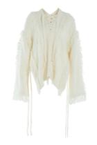 3.1 Phillip Lim 3.1 Phillip Lim Fringed Pullover With Wool And Angora - White