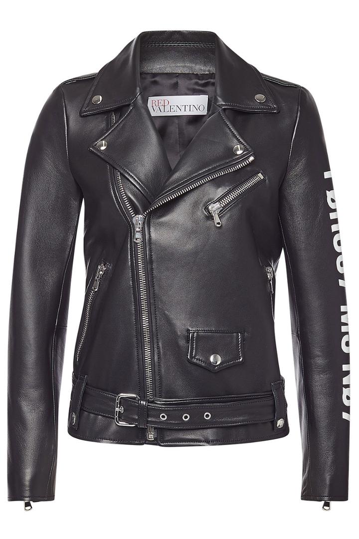 Red Valentino Red Valentino Leather Biker Jacket